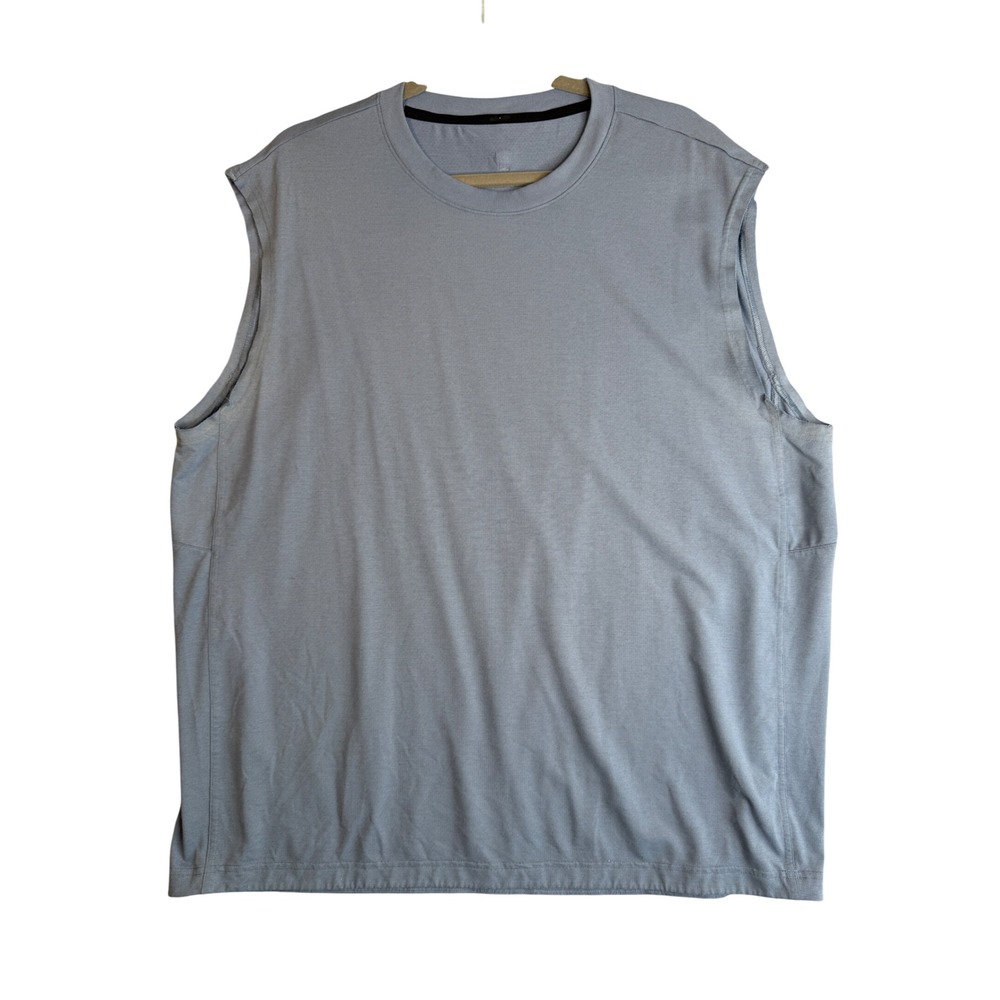 Lululemon Metal Vent Tech Sleeveless Shirt Mens XL Blue Athletic Training Tank